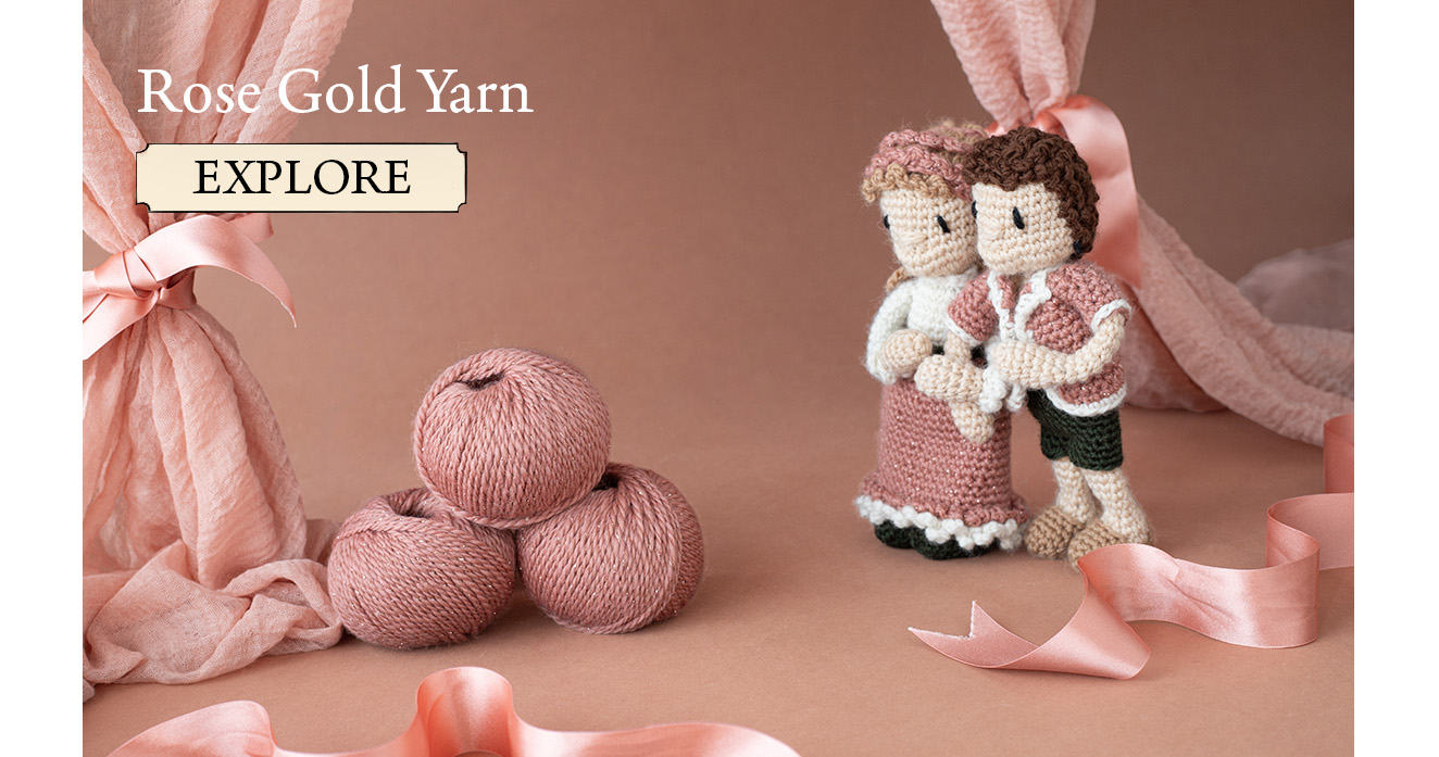 Rose gold yarn crochet dk yarn limited batch